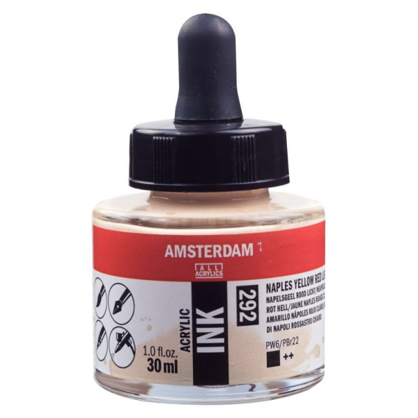 ΜΕΛΑΝΙ INK AMSTERDAM 30ml 292 NAPLES YELLOW RED LIGHT