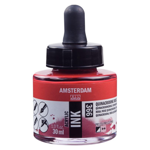 ΜΕΛΑΝΙ INK AMSTERDAM 30ml 366 QUINAROSE