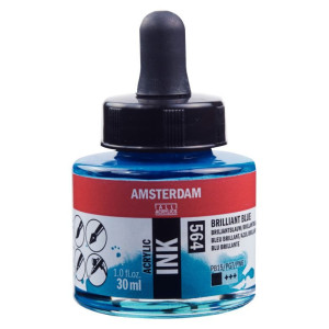 ΜΕΛΑΝΙ INK AMSTERDAM 30ml 564 BRILLIANT BLUE