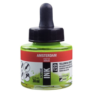 ΜΕΛΑΝΙ INK AMSTERDAM 30ml 617 YELLOWISH GREEN