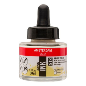 ΜΕΛΑΝΙ INK AMSTERDAM 30ml 818 PEARL YELLOW