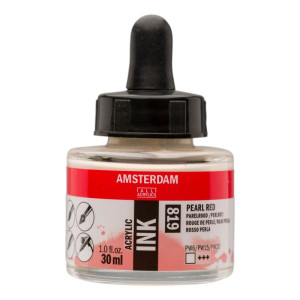 ΜΕΛΑΝΙ INK AMSTERDAM 30ml 819 PEARL RED