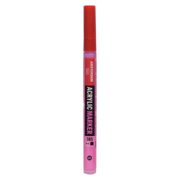 ΜΑΡΚΑΔΟΡΟΣ ΑΚΡΥΛΙΚΟΣ AMSTERDAM 2mm 385 Quinacridone Rose Light SW