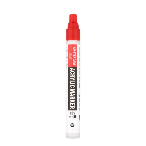 ΜΑΡΚΑΔΟΡΟΣ ΑΚΡΥΛΙΚΟΣ AMSTERDAM 4mm 105 Titanium White SW