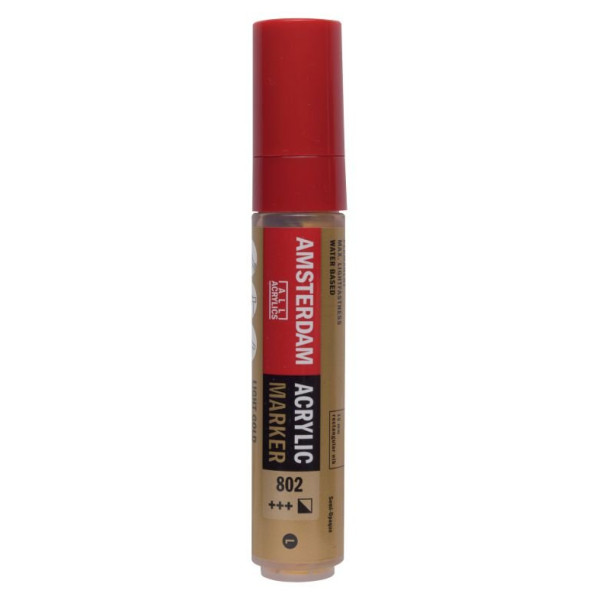 ΜΑΡΚΑΔΟΡΟΣ ΑΚΡΥΛΙΚΟΣ AMSTERDAM 15mm 802 Light Gold SW