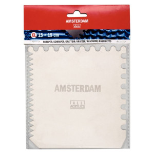 ΣΠΑΤΟΥΛΑ ΖΩΓΡΑΦΙΚΗΣ ΜΕΤΑΛΛΙΚΗ AMSTERDAM 15x15cm