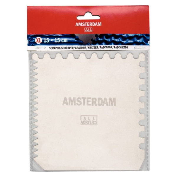 ΣΠΑΤΟΥΛΑ ΖΩΓΡΑΦΙΚΗΣ ΜΕΤΑΛΛΙΚΗ AMSTERDAM 15x15cm
