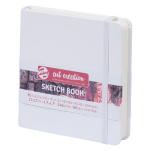 ΜΠΛΟΚ ΣΧΕΔΙΟΥ 12x12 White ΜΕ ΛΑΣΤΙΧΟ ART CREATION 140g 80ΦΥΛΛΑ