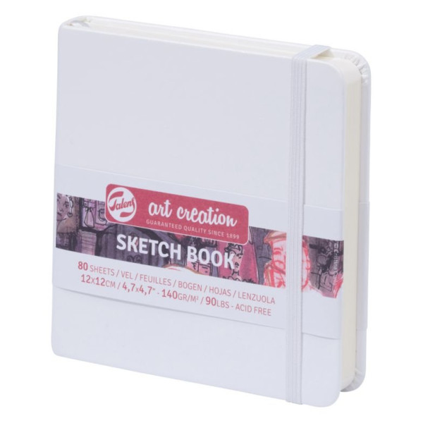 ΜΠΛΟΚ ΣΧΕΔΙΟΥ 12x12 White ΜΕ ΛΑΣΤΙΧΟ ART CREATION 140g 80ΦΥΛΛΑ