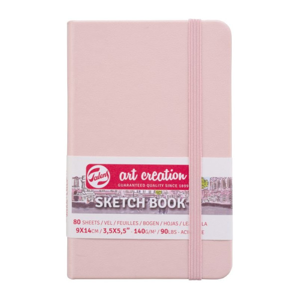 ΜΠΛΟΚ ΣΧΕΔΙΟΥ 9x14 Pastel Pink ΜΕ ΛΑΣΤΙΧΟ ART CREATION 140g 80ΦΥΛΛΑ