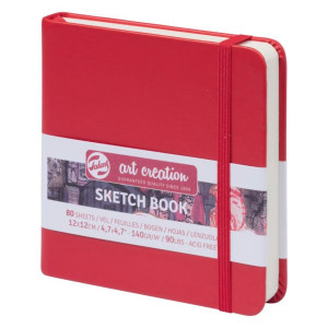 ΜΠΛΟΚ ΣΧΕΔΙΟΥ 12x12 Red ΜΕ ΛΑΣΤΙΧΟ ART CREATION 140g 80ΦΥΛΛΑ