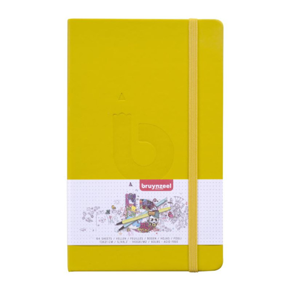 ΜΠΛΟΚ ΣΧΕΔΙΟΥ ΚΙΤΡΙΝΟ ΜΕ ΚΟΥΚΙΔΕΣ 13Χ21 BULLET JOURNAL DOTS SKETCH BOOK BRUYNZEEL