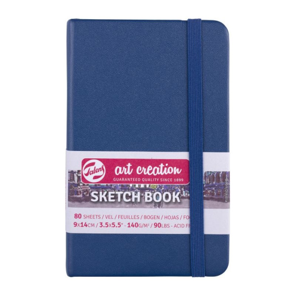 ΜΠΛΟΚ ΣΧΕΔΙΟΥ 9x14 Navy Blue ΜΕ ΛΑΣΤΙΧΟ ART CREATION 140g 80ΦΥΛΛΑ
