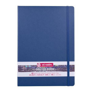 ΜΠΛΟΚ ΣΧΕΔΙΟΥ 21x30 Navy Blue ΜΕ ΛΑΣΤΙΧΟ ART CREATION 140g 80 ΦΥΛΛΑ