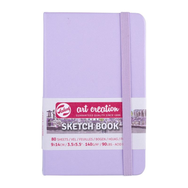 ΜΠΛΟΚ ΣΧΕΔΙΟΥ 9x14 Pastel Violet ΜΕ ΛΑΣΤΙΧΟ ART CREATION 140g 80ΦΥΛΛΑ