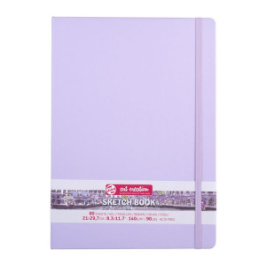 ΜΠΛΟΚ ΣΧΕΔΙΟΥ 21x30 Pastel Violet ΜΕ ΛΑΣΤΙΧΟ ART CREATION 140g 80 ΦΥΛΛΑ