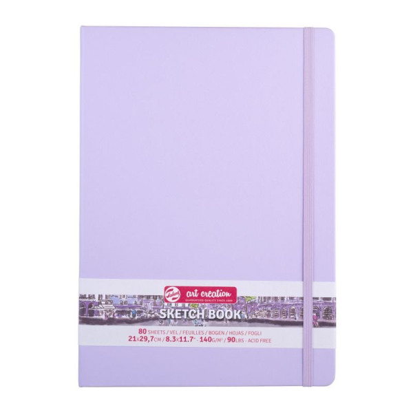 ΜΠΛΟΚ ΣΧΕΔΙΟΥ 21x30 Pastel Violet ΜΕ ΛΑΣΤΙΧΟ ART CREATION 140g 80 ΦΥΛΛΑ