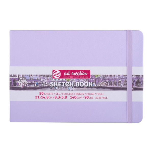 ΜΠΛΟΚ ΣΧΕΔΙΟΥ 15x21 Pastel Violet ΠΛΑΓΙΟ ΜΕ ΛΑΣΤΙΧΟ ART CREATION 140g 80ΦΥΛΛΑ
