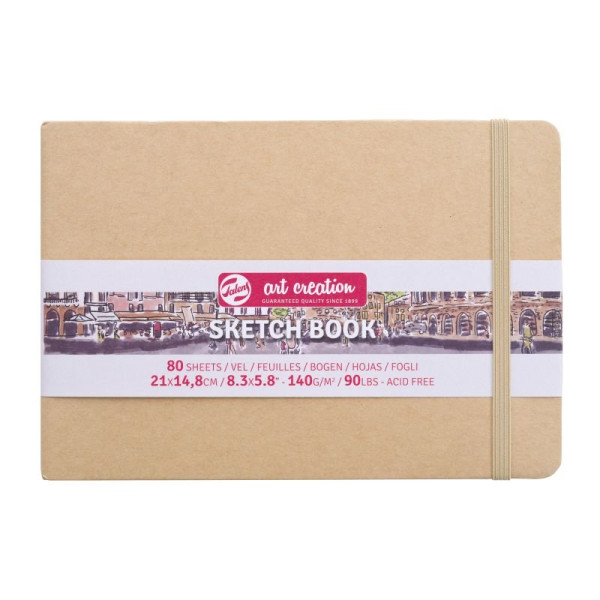 ΜΠΛΟΚ ΣΧΕΔΙΟΥ 15x21 Kraft ΠΛΑΓΙΟ ΜΕ ΛΑΣΤΙΧΟ ART CREATION 140g 80 ΦΥΛΛΑ