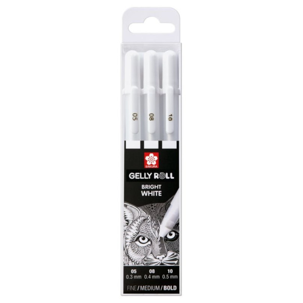 ΣΤΥΛΟ GELLY ROLL BASIC WHITE ΣΕΤ3 (05/08/10)