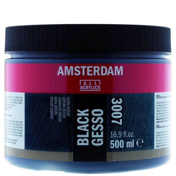 AMSTERDAM GESSO BLACK 3007 500ml