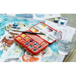 WATERCOLOUR POCKET BOX VAN GOGH ΣΕ ΠΑΣΤΙΛΙΕΣ 12ΤΕΜ Dynamic Self‑Portrait Palette