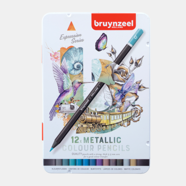 ΣΕΤ ΞΥΛΟΜΠΟΓΙΑΣ EXPRESSION METALLIC ΣΕ ΜΕΤΑΛΛΙΚΗ ΚΑΣΕΤΙΝΑ 12ΤΕΜ BRUYNZEEL