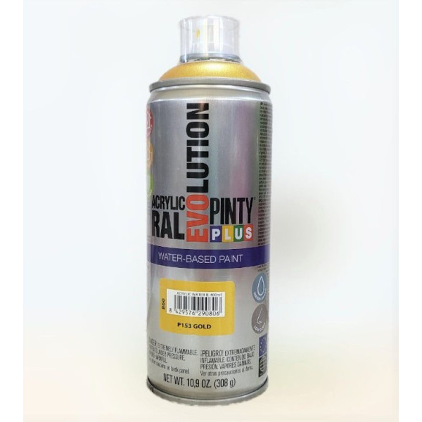 ΣΠΡΕΪ ΑΚΡΥΛΙΚΟ ΧΡΩΜΑ GOLD ΧΡΥΣΟ PINTY PLUS 400ML
