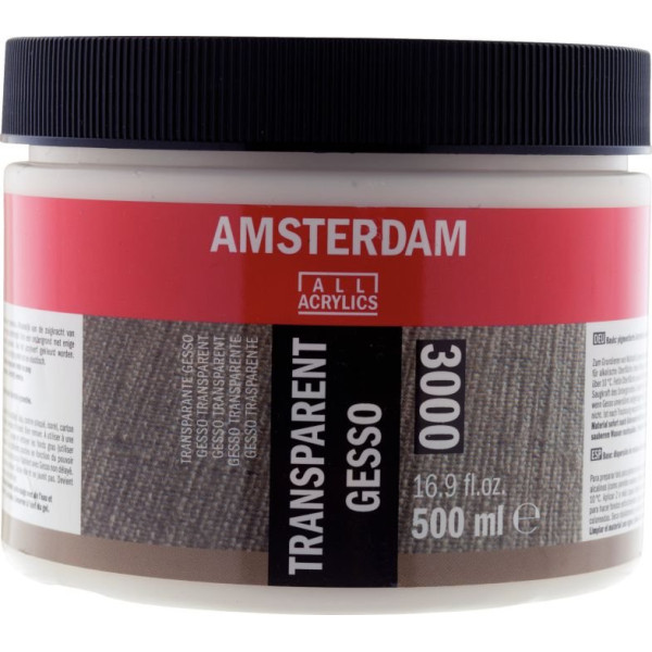 AMSTERDAM GESSO TRANSPARENT 3000 500ml