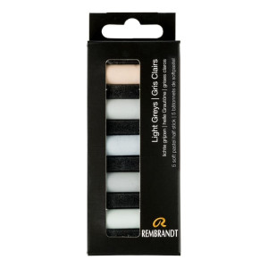 REMBRANDT SOFT PASTELS LIGHT GREYS SET 5 ΤΕΜ