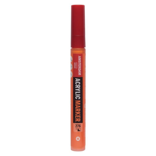 ΜΑΡΚΑΔΟΡΟΣ ΑΚΡΥΛΙΚΟΣ AMSTERDAM 4mm 276 Azo Orange SW