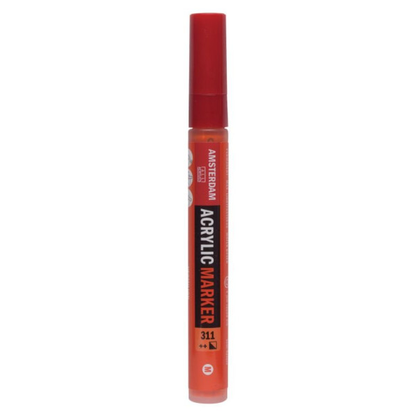 ΜΑΡΚΑΔΟΡΟΣ ΑΚΡΥΛΙΚΟΣ AMSTERDAM 4mm 311 Vermilion SW