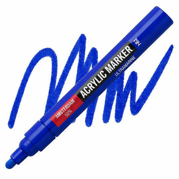 ΜΑΡΚΑΔΟΡΟΣ ΑΚΡΥΛΙΚΟΣ AMSTERDAM 4mm 504 Ultramarine SW