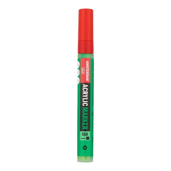 ΜΑΡΚΑΔΟΡΟΣ ΑΚΡΥΛΙΚΟΣ AMSTERDAM 4mm 618 Permanent Green Light SW