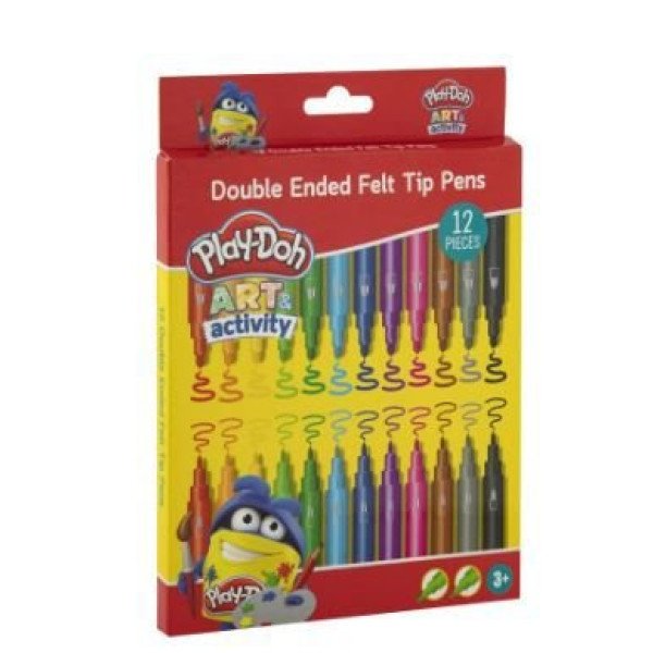 ΜΑΡΚΑΔΟΡΟΙ ΜΕ ΔΙΠΛΗ ΜΥΤΗ 12 ΤΕΜ PLAY DOH
