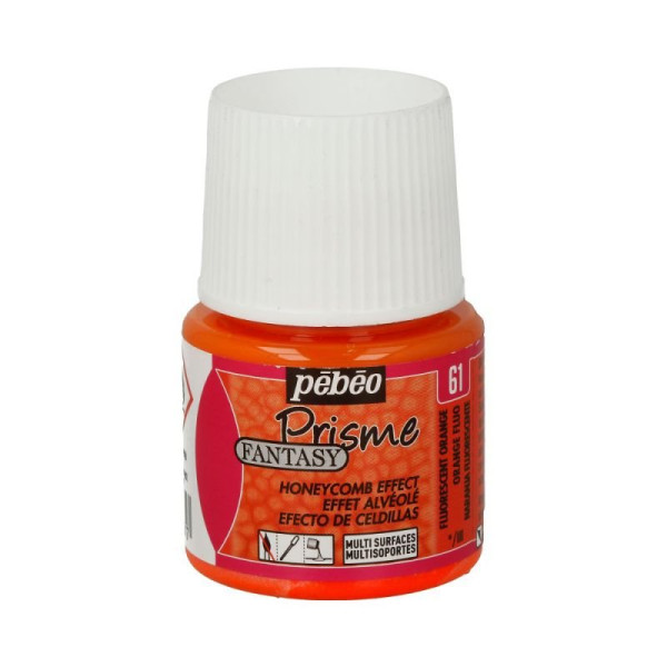 ΣΜΑΛΤΟ (ENAMEL) FANTASY PRISME Fluo Orange 45ml PEBEO