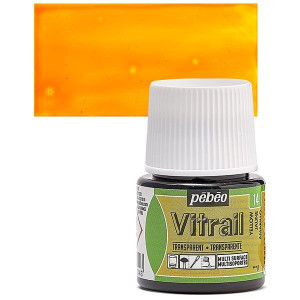 ΣΜΑΛΤΟ (ENAMEL) VITRAIL Yellow 45ml TRANSPARENT PEBEO