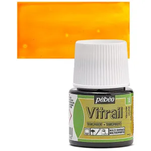 ΣΜΑΛΤΟ (ENAMEL) VITRAIL Yellow 45ml TRANSPARENT PEBEO