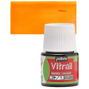 ΣΜΑΛΤΟ (ENAMEL) VITRAIL Orange 45ml TRANSPARENT PEBEO ΣΜΑΛΤΟ (ENAMEL) VITRAIL Orange 45ml TRANSPARENT PEBEO