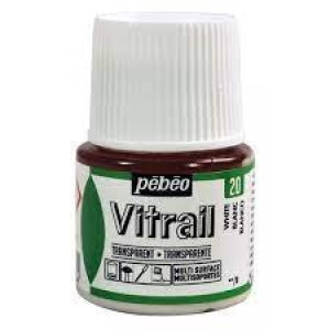ΣΜΑΛΤΟ (ENAMEL) VITRAIL White 45ml TRANSPARENT PEBEO