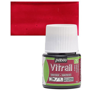 ΣΜΑΛΤΟ (ENAMEL) VITRAIL Purple 45ml TRANSPARENT PEBEO
