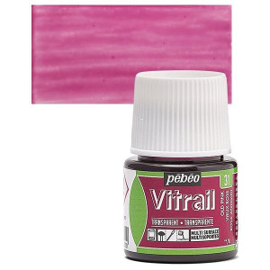 ΣΜΑΛΤΟ (ENAMEL) VITRAIL Old Pink 45ml TRANSPARENT PEBEO