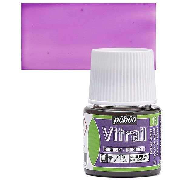 ΣΜΑΛΤΟ (ENAMEL) VITRAIL Parma Violet 45ml TRANSPARENT PEBEO