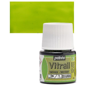 ΣΜΑΛΤΟ (ENAMEL) VITRAIL Apple Green 45ml TRANSPARENT PEBEO