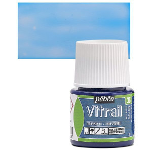ΣΜΑΛΤΟ (ENAMEL) VITRAIL Light Blue 45ml TRANSPARENT PEBEO
