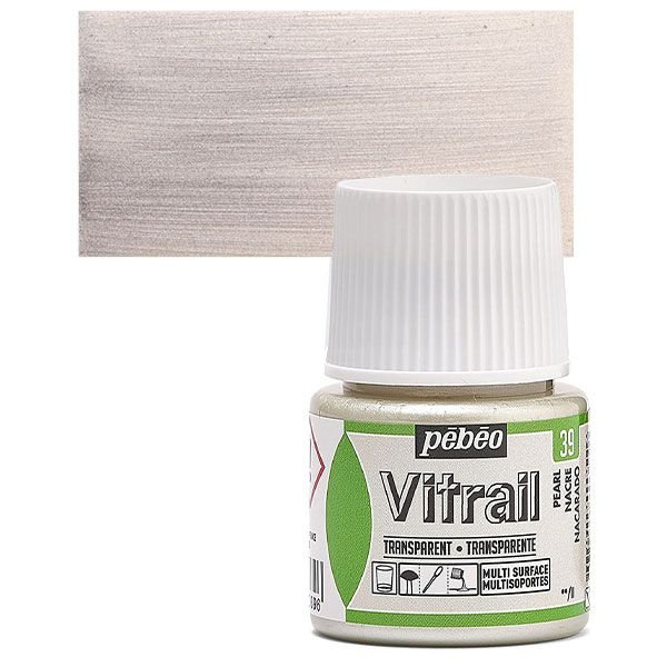 ΣΜΑΛΤΟ (ENAMEL) VITRAIL Pearl 45ml TRANSPARENT PEBEO