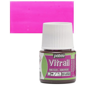 ΣΜΑΛΤΟ (ENAMEL) VITRAIL Fuschia Pink 45ml TRANSPARENT PEBEO