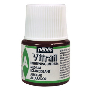 ΑΡΑΙΩΤΙΚΟ ΓΙΑ ΧΡΩΜΑΤΑ ΣΜΑΛΤΟΥ 45ml PEBEO VITRAIL LIGHTENING MEDIUM