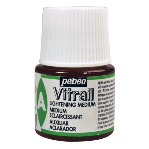 ΑΡΑΙΩΤΙΚΟ ΓΙΑ ΧΡΩΜΑΤΑ ΣΜΑΛΤΟΥ 45ml PEBEO VITRAIL LIGHTENING MEDIUM