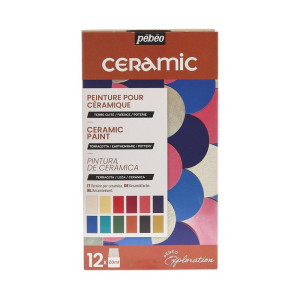 ΣΕΤ ΧΡΩΜΑΤΑ ΓΙΑ ΚΕΡΑΜΙΚΑ 12x20ml PEBEO CERAMIC ΣΕΤ ΧΡΩΜΑΤΑ ΓΙΑ ΚΕΡΑΜΙΚΑ 12x20ml PEBEO CERAMIC